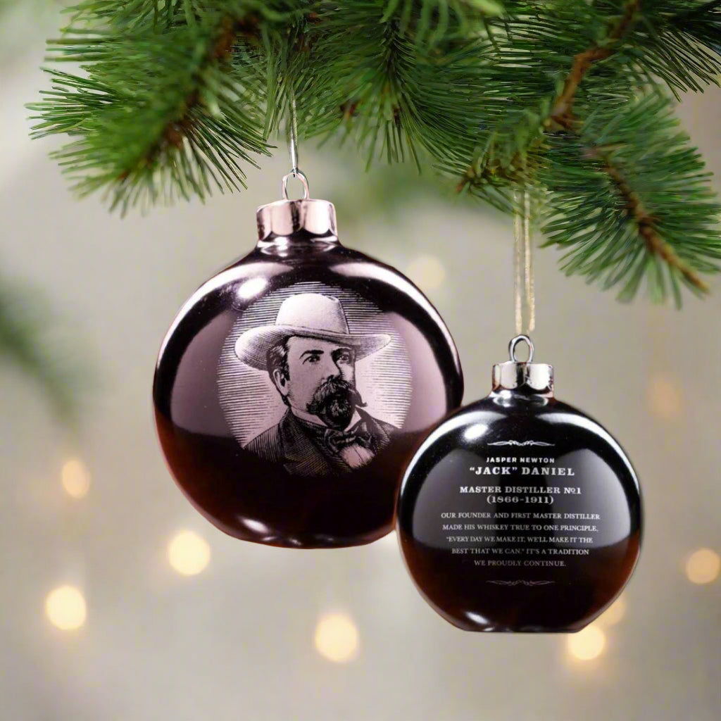 Jack Daniels Portrait Glass Ornament from 2011 - The Whiskey Cave