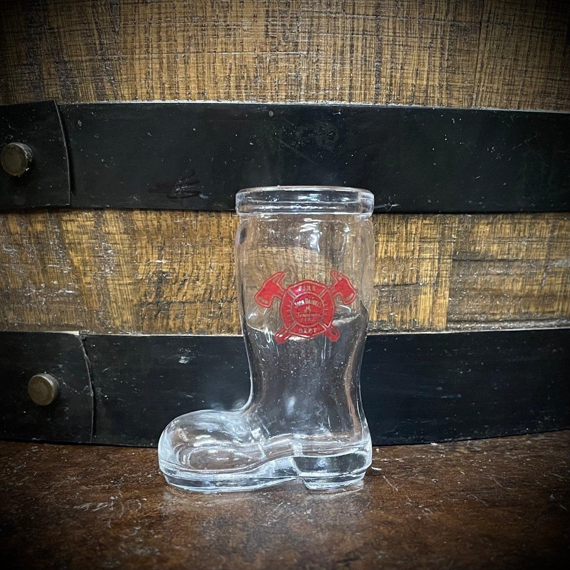 Jack Daniel’s Promotional Fire Brigade Boot Shot Glass - The Whiskey Cave