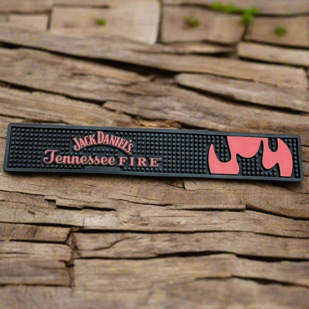 Jack Daniel’s Promotional Tennessee Fire Bar Mat - The Whiskey Cave