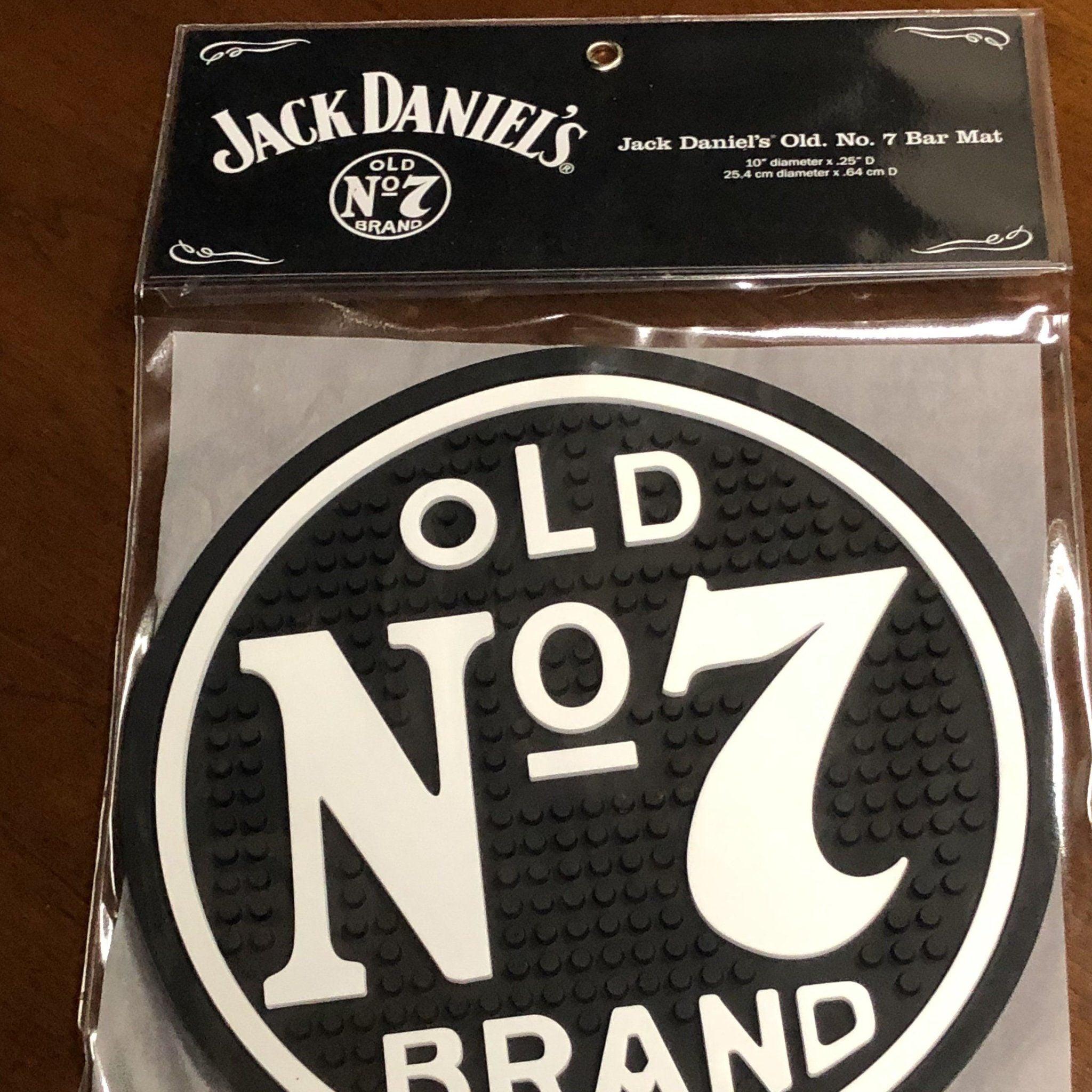 Jack Daniel's Round Bar Mat The Whiskey Cave