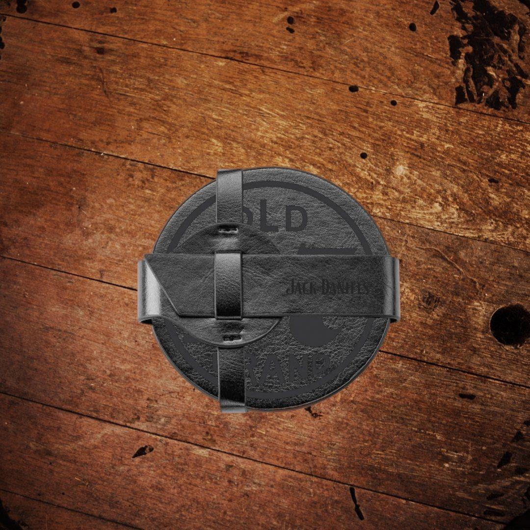 Jack Daniel’s Set of 4 Leather Coasters - The Whiskey Cave
