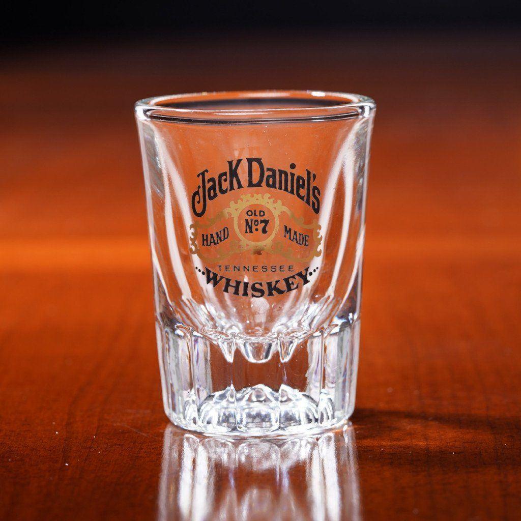 Jack Daniel’s Shot Glass 80’s Tall Fluted - The Whiskey Cave