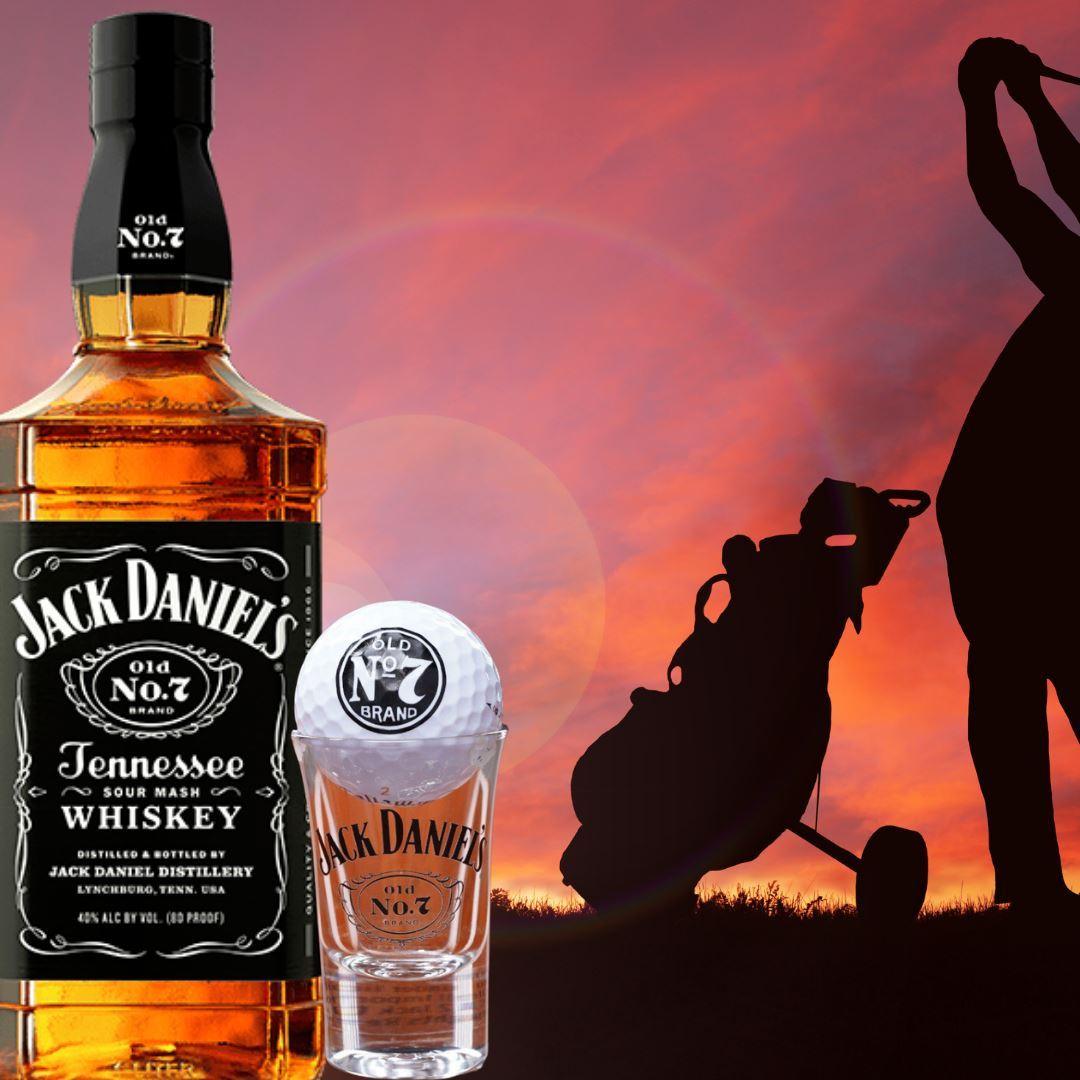 Jack Daniel’s Shot Glass and Callaway Golf Ball - The Whiskey Cave