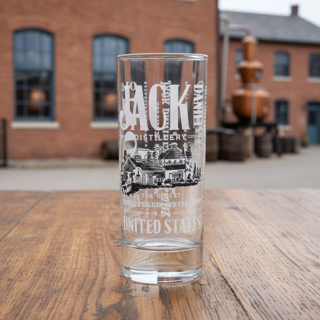 Jack Daniel’s Silver Rimmed Distillery Glass - The Whiskey Cave