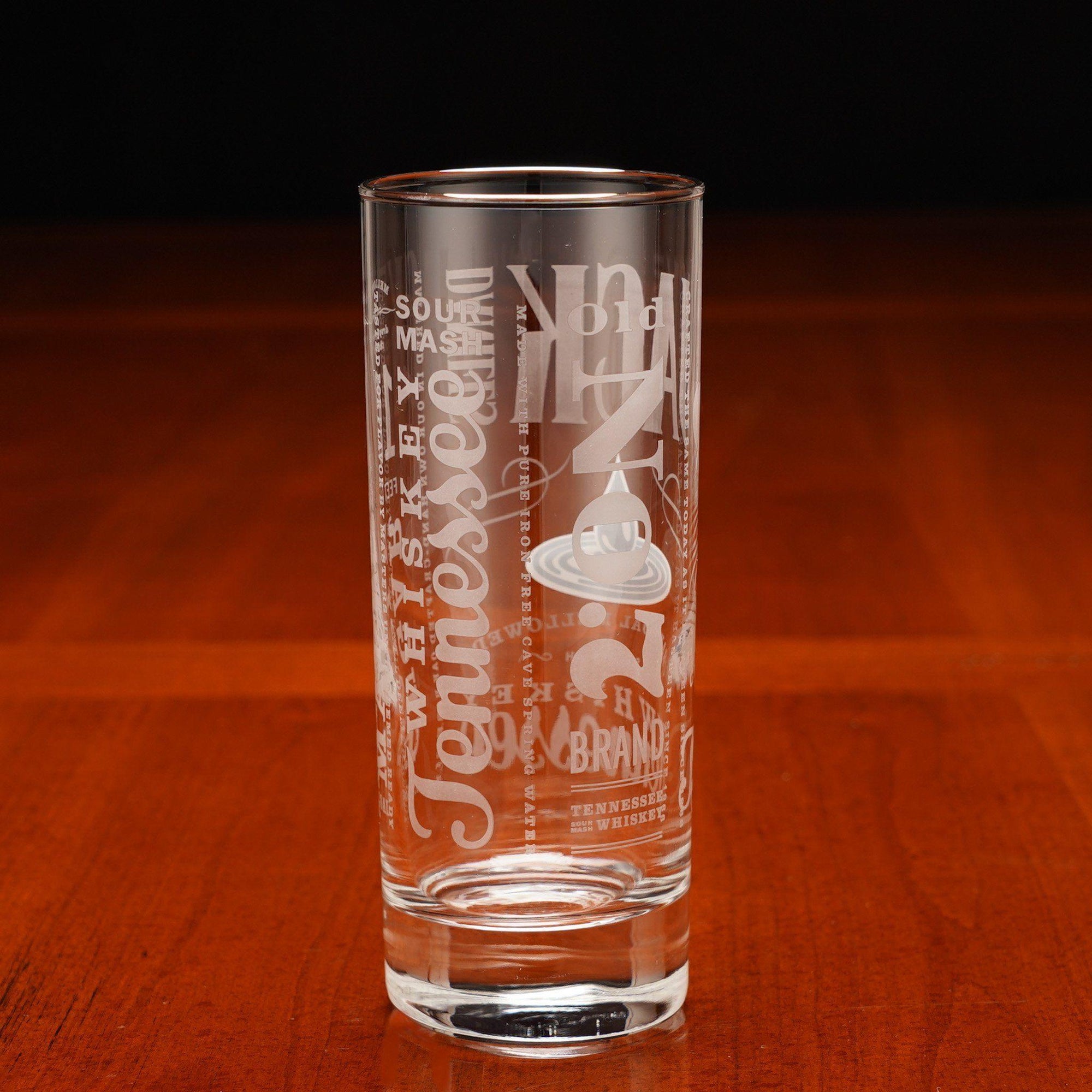Jack Daniel’s Silver Rimmed Drop by Drop Glass - The Whiskey Cave