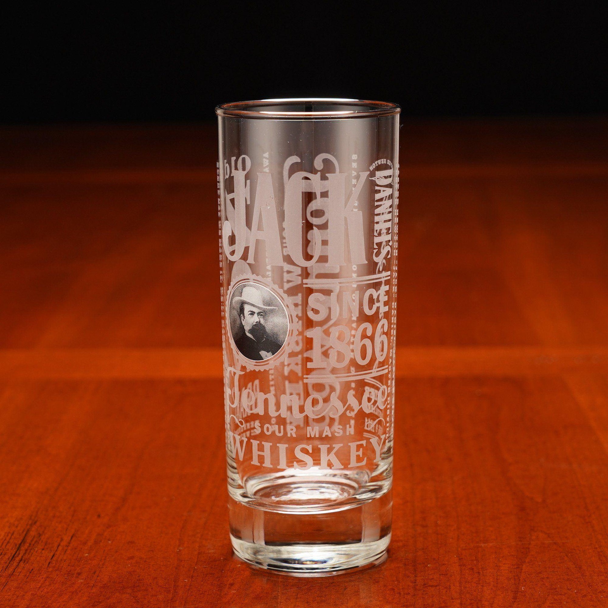 Jack Daniel’s Silver Rimmed Portrait Glass - The Whiskey Cave