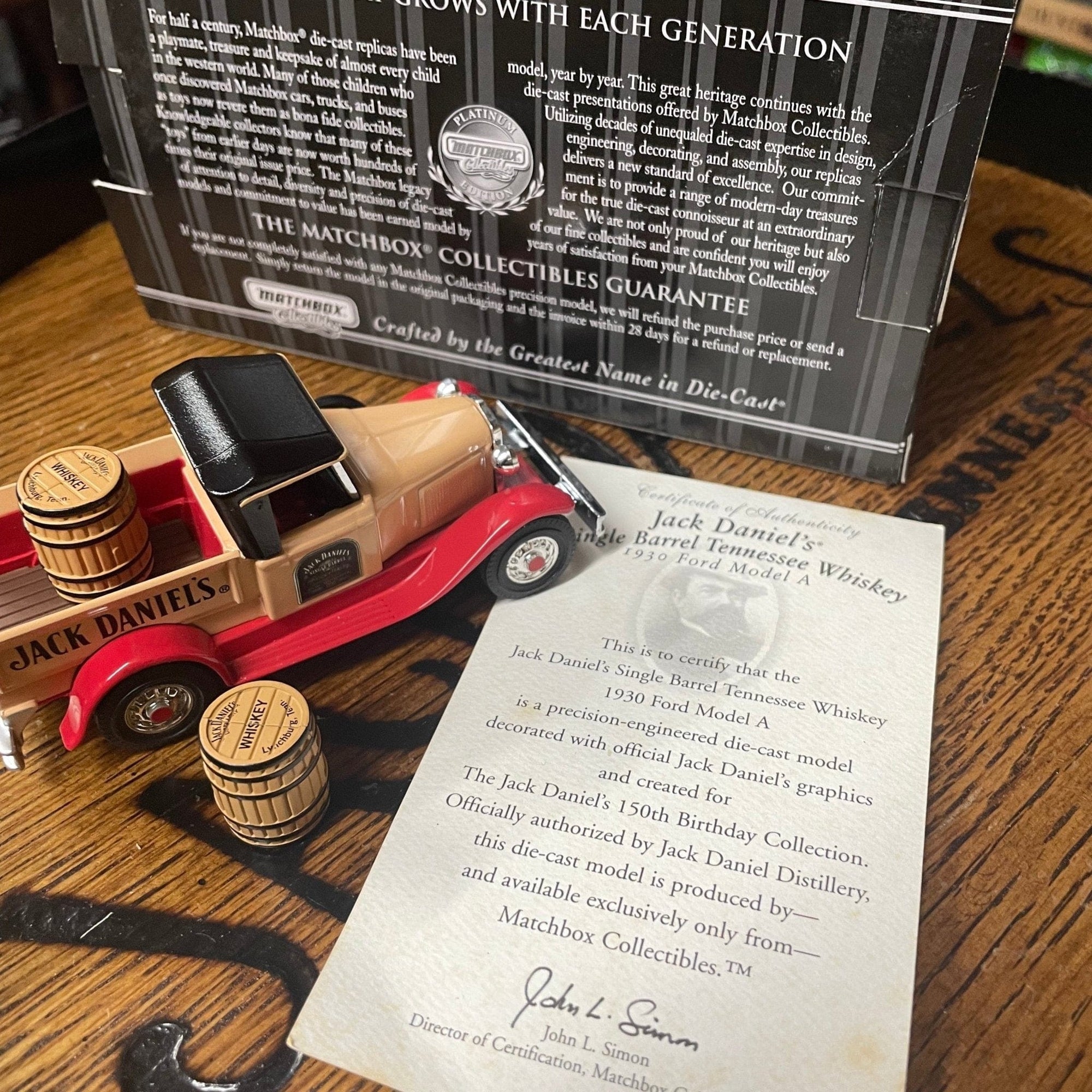 Jack Daniel’s Single Barrel 150th Birthday Matchbox Truck from 2000 - The Whiskey Cave