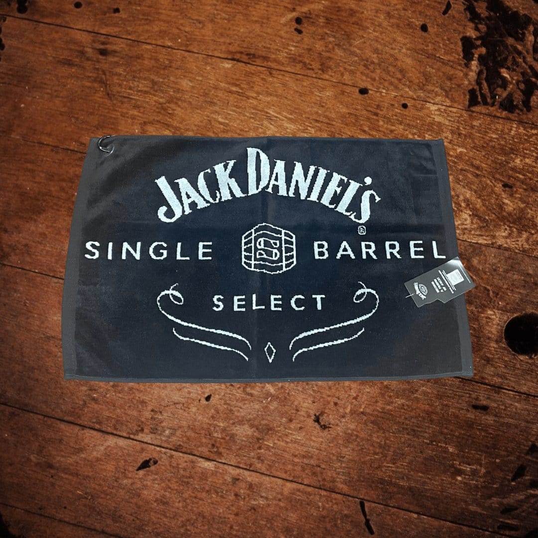 Jack Daniel’s Single Barrel Bar Golf Towel Made in The USA - The Whiskey Cave
