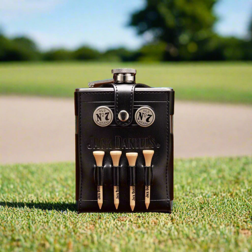 Jack Daniel’s Stainless Golf Flask - The Whiskey Cave