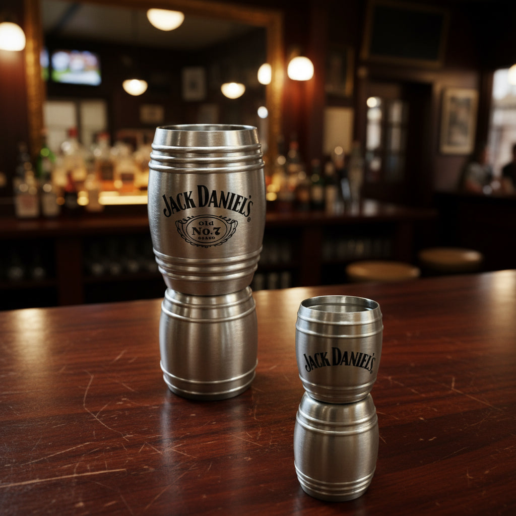 Jack Daniel’s Stainless Steel Barrel Jigger - The Whiskey Cave
