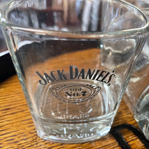 Jack Daniel's Swing Logo Embossed Bottom Glass - The Whiskey Cave