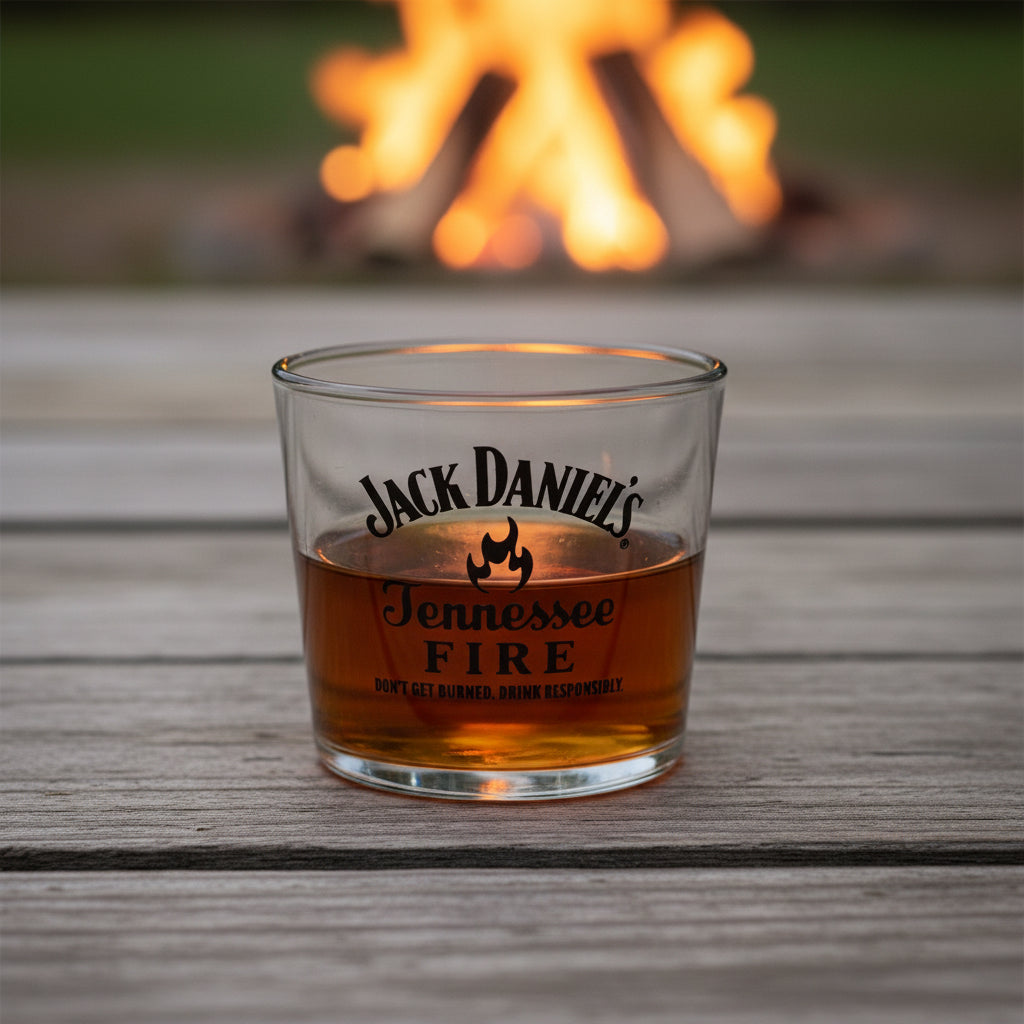 Jack Daniel’s Tennessee Fire Acrylic Taster Glass - The Whiskey Cave