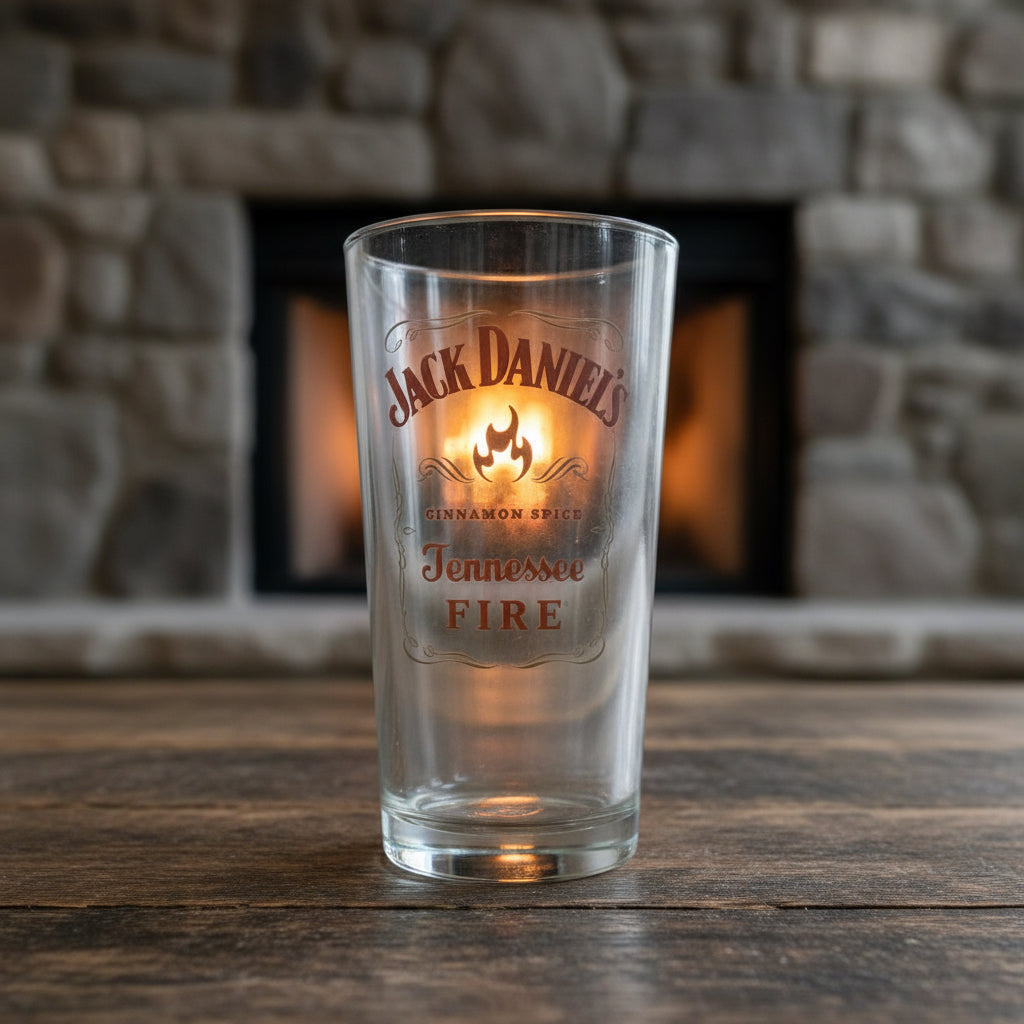 Jack Daniels Tennessee Fire Pint Glass - The Whiskey Cave