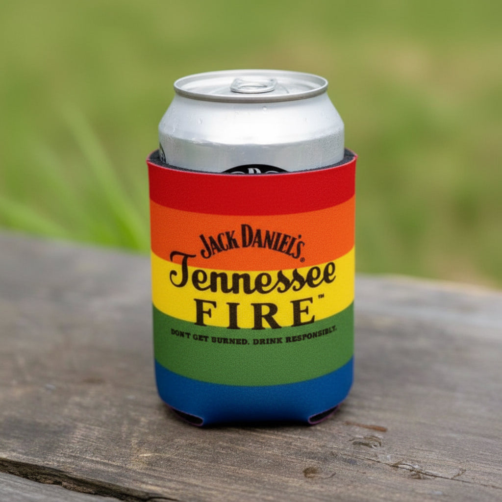 Jack Daniel’s Tennessee Fire Rainbow Koozie - The Whiskey Cave