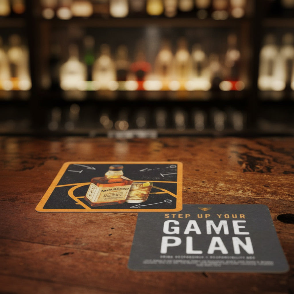 Jack Daniel’s Tennessee Honey Game Plan Coaster - The Whiskey Cave