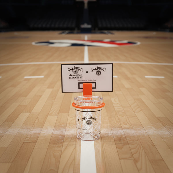 Jack Daniel's Tennessee Honey NBA Basketball Shot Hanger - The