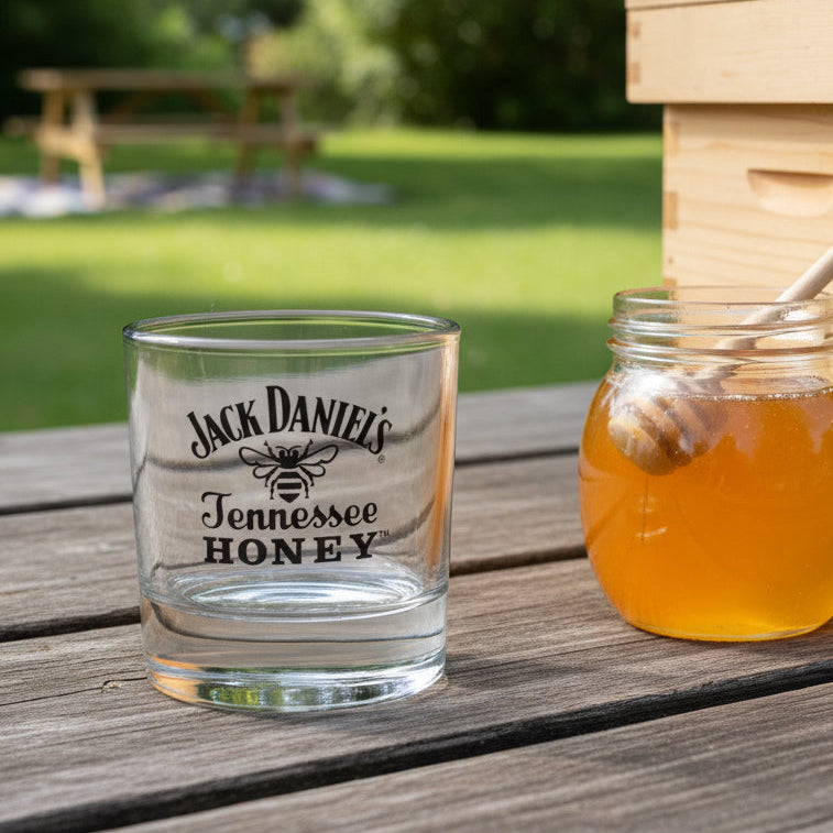 Jack Daniel’s Tennessee Honey Round Rocks Glass - The Whiskey Cave