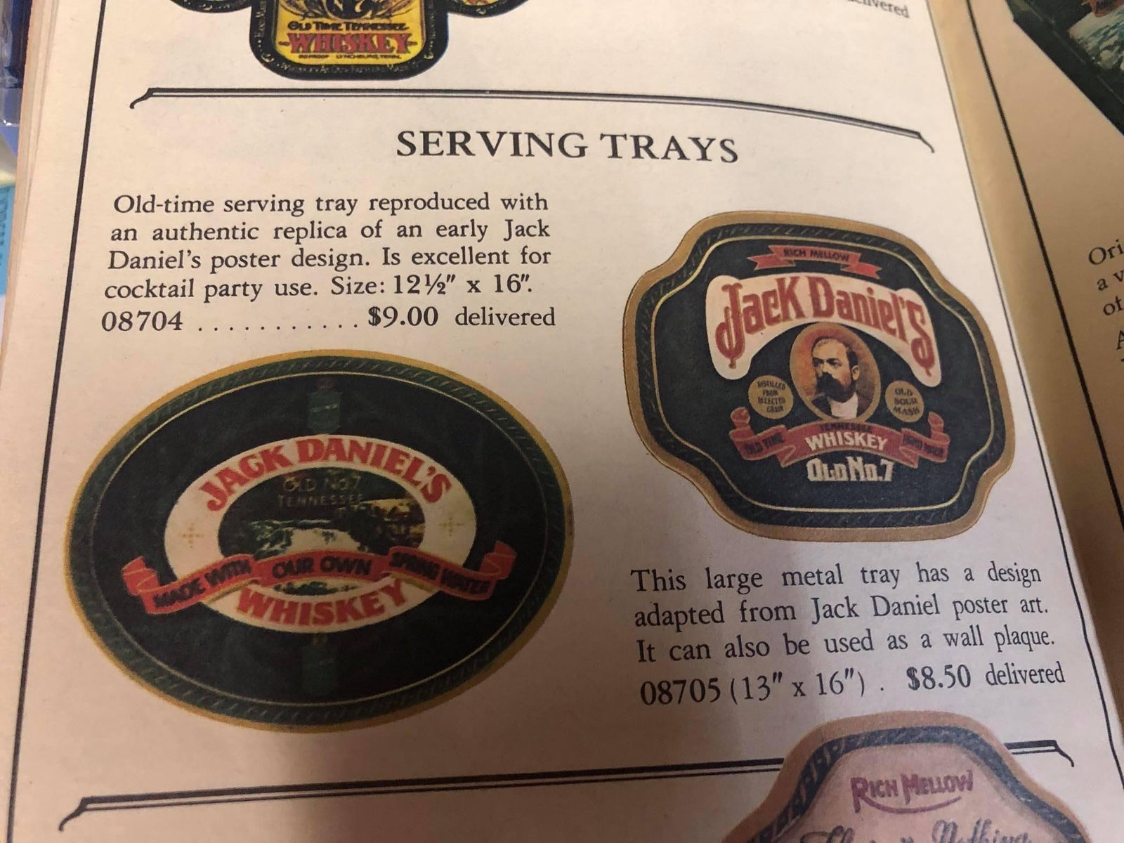 Jack Daniel’s Vintage 1980’s Metal Tray - The Whiskey Cave