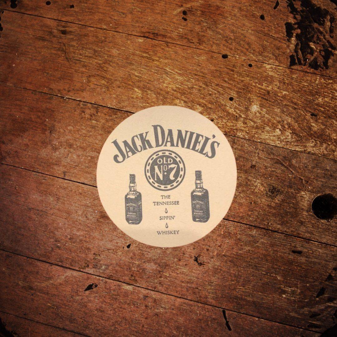 Jack Daniel’s Vintage Broken Wheel Logo Coaster - The Whiskey Cave