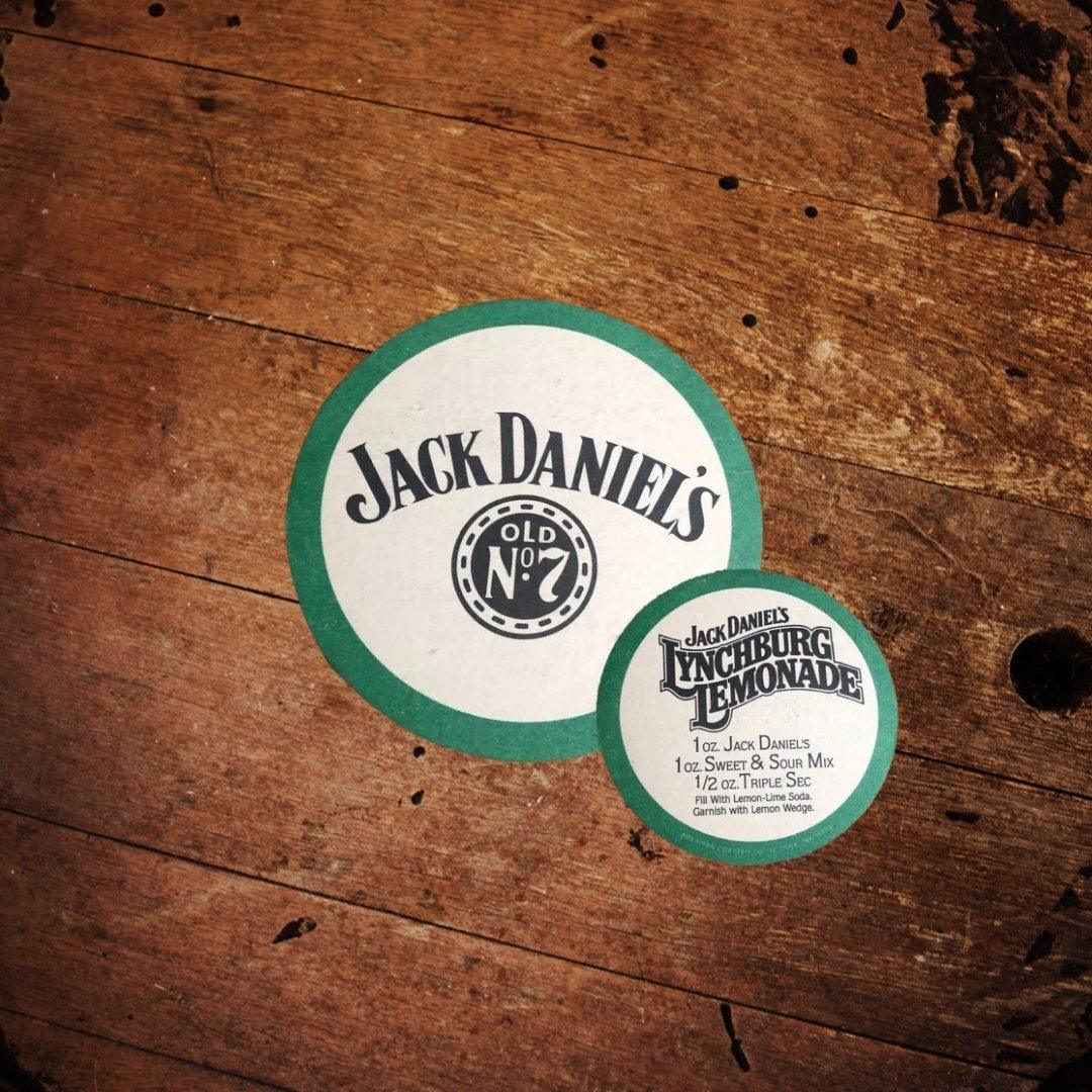Jack Daniel’s Vintage Lynchburg Lemonade 1990’s Coaster - The Whiskey Cave