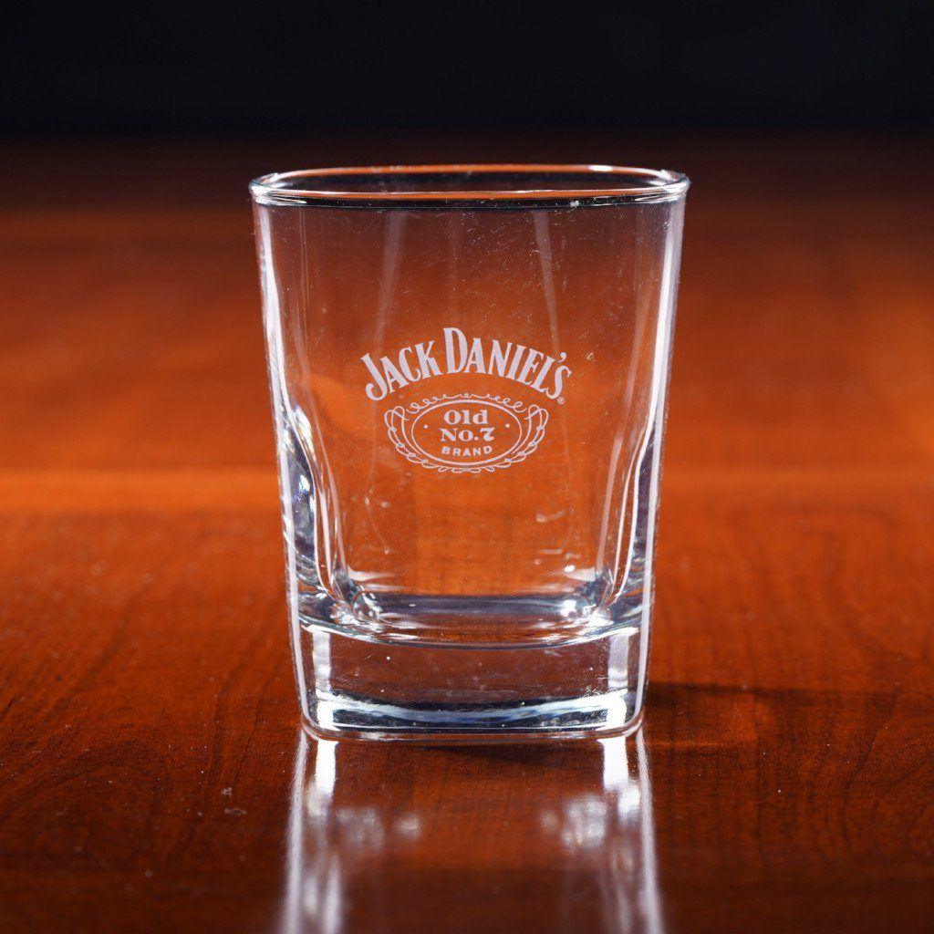 Jack Daniel's White Swing Logo Glass - The Whiskey Cave