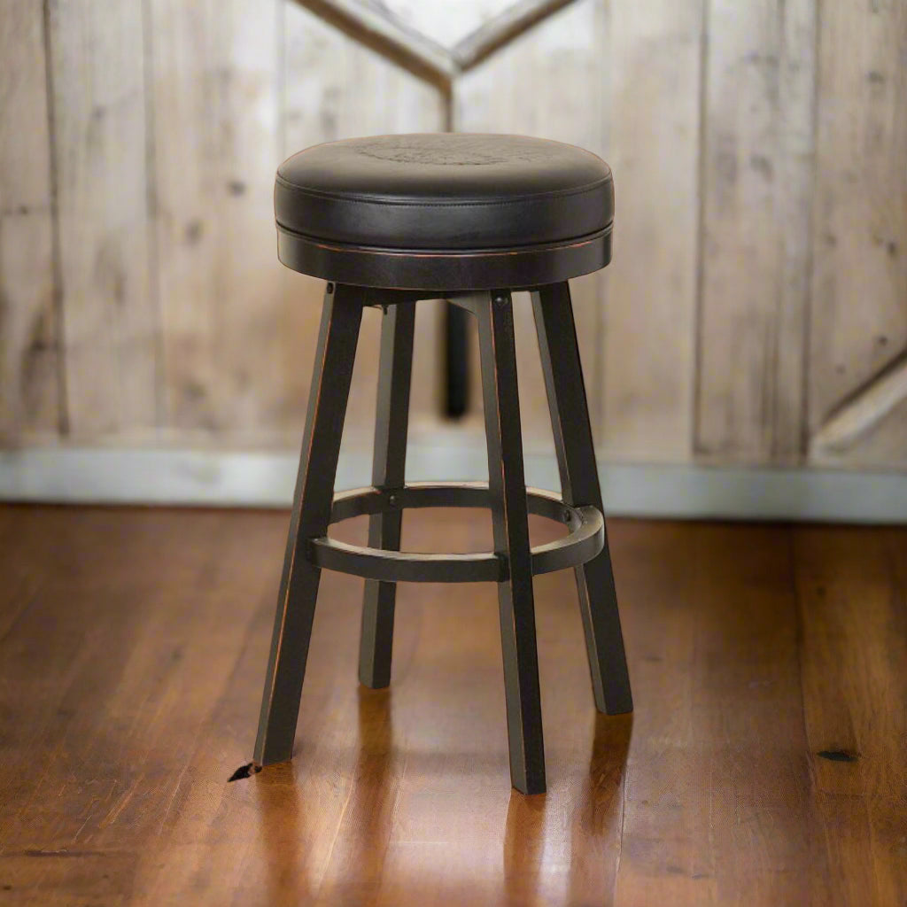 Jack Daniel’s Wood Bar Stool - The Whiskey Cave