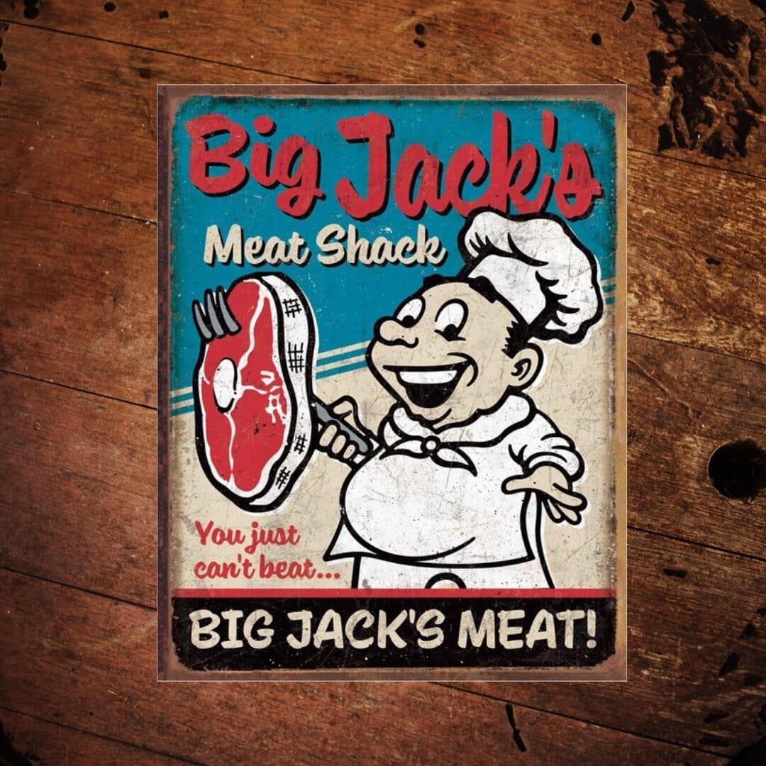 Jack’s Meat Metal Sign - The Whiskey Cave