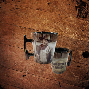 John Wayne A Mans Gotta Do Shot Glass - The Whiskey Cave