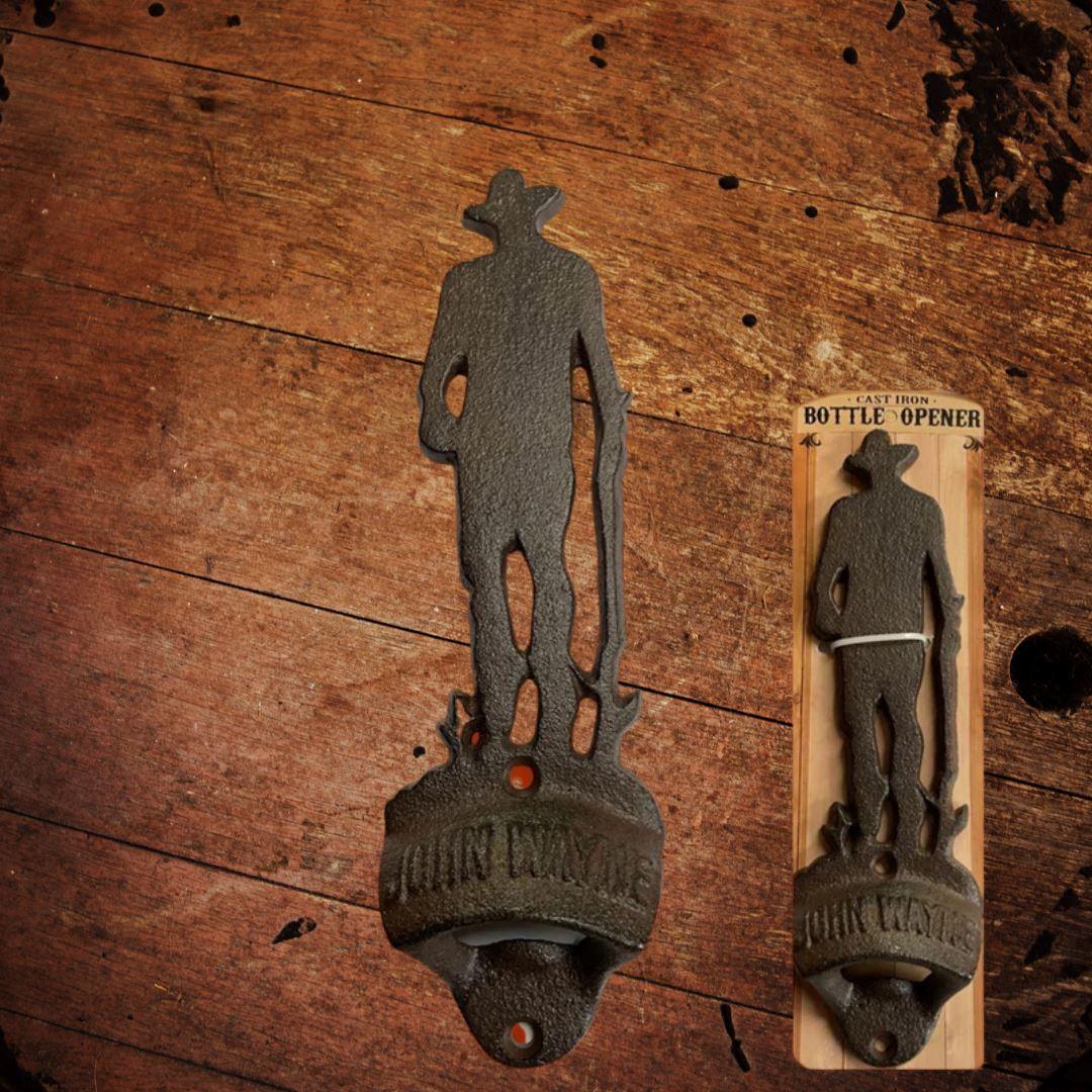 John Wayne Cast Iron Bottle Opener - The Whiskey Cave