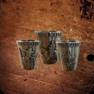 John Wayne Metal Shot Glass - The Whiskey Cave