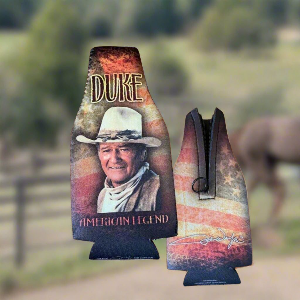John Wayne Zip Up Bottle Koozie - The Whiskey Cave