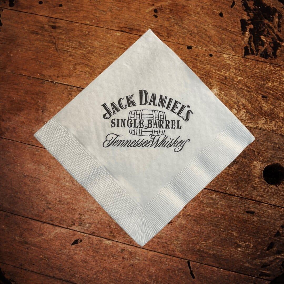 Late 80’s Single Barrel Jack Daniel’s Napkins - The Whiskey Cave