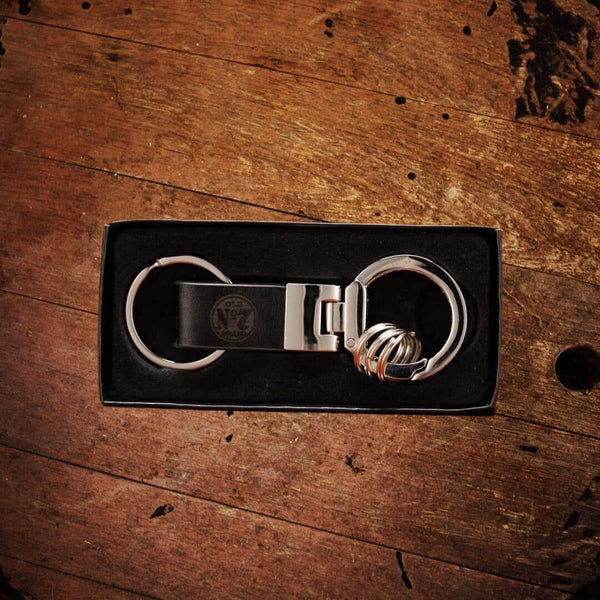 Jack Daniel's 1980's Brass Key Ring - The Whiskey Cave