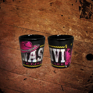 Nashville Cowboy Hat and Boots Shot Glass - The Whiskey Cave