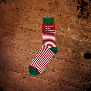 Naughty, Nice or Bourbon Christmas Socks - The Whiskey Cave