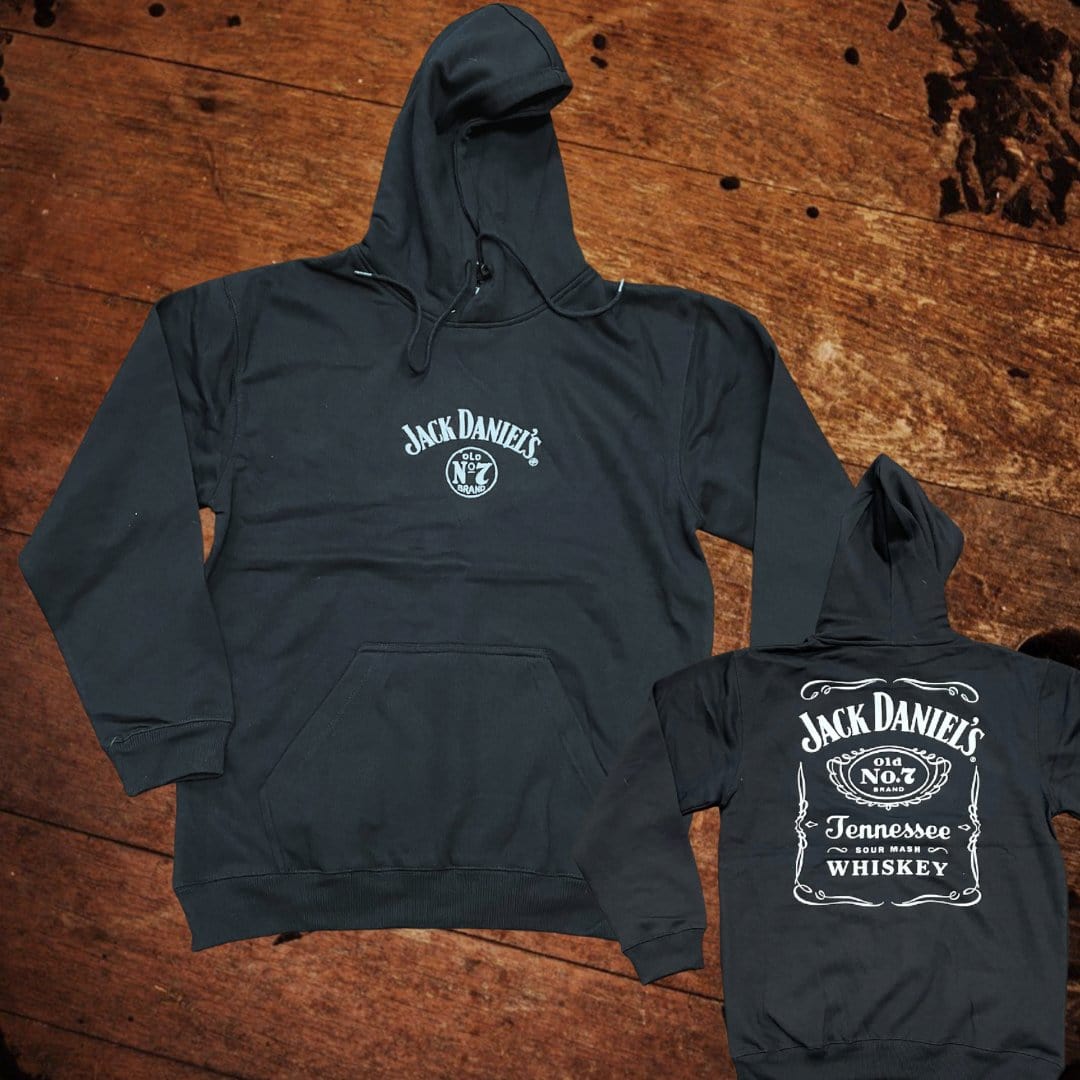 NEW Jack Daniel’s Black Classic Label Hoodie - The Whiskey Cave