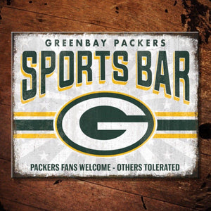 NFL Green Bay Packers Sports Bar Metal Sign - The Whiskey Cave