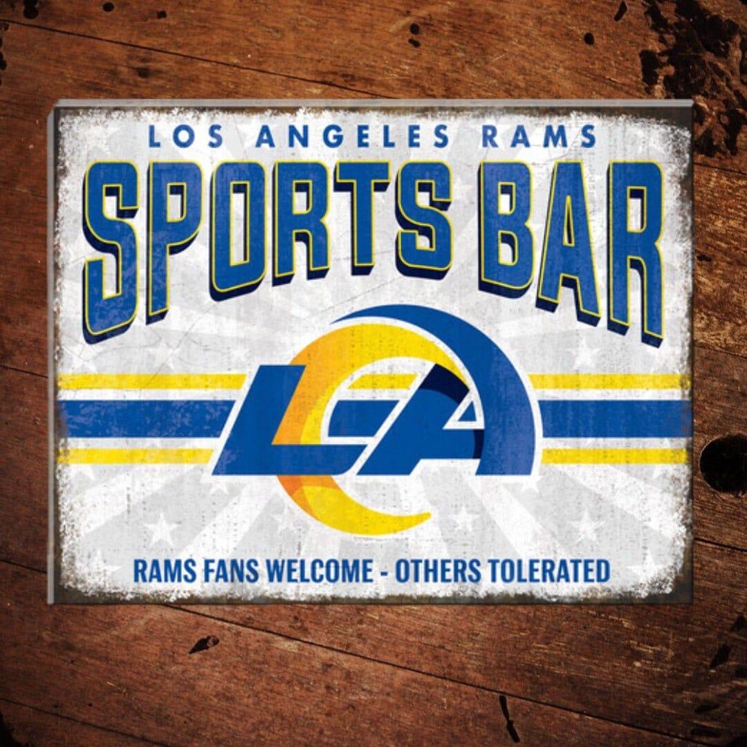 NFL Los Angeles Rams Sports Bar Metal Sign - The Whiskey Cave