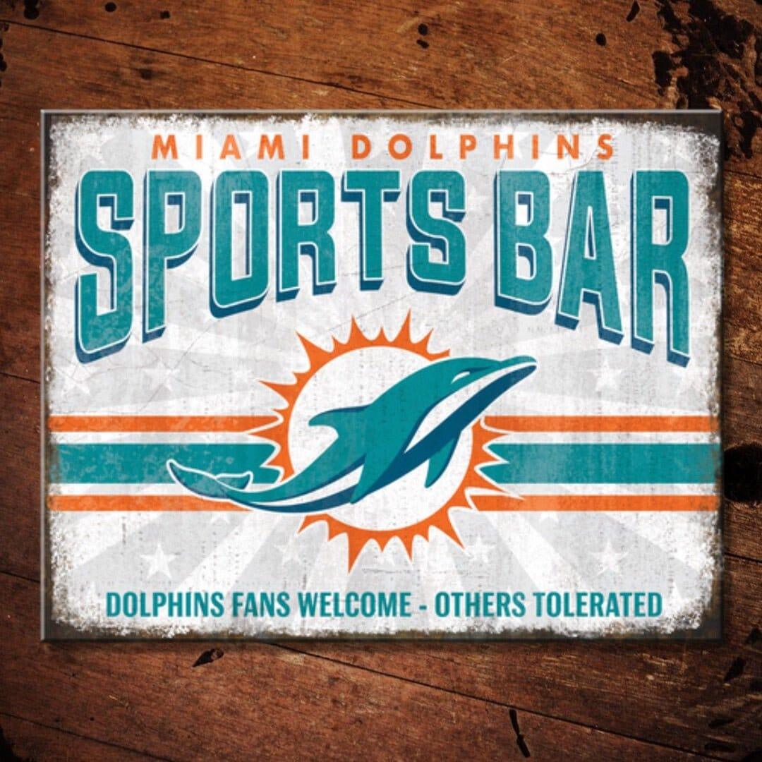 Miami Dolphins NFL Mancave Sign