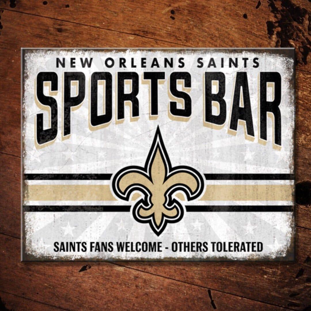 NFL New Orleans Saints Sports Bar Metal Sign - The Whiskey Cave