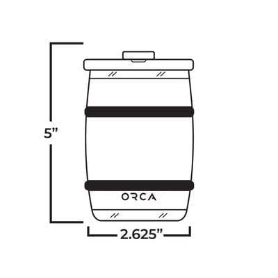 Orca 12 ounce Football Barrel Tumbler - The Whiskey Cave