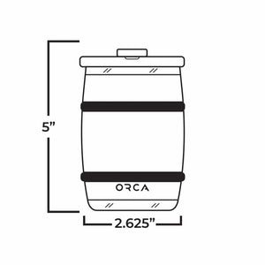 Orca 12 ounce Printed White Oak Wood Grain Barrel Tumbler - The Whiskey Cave