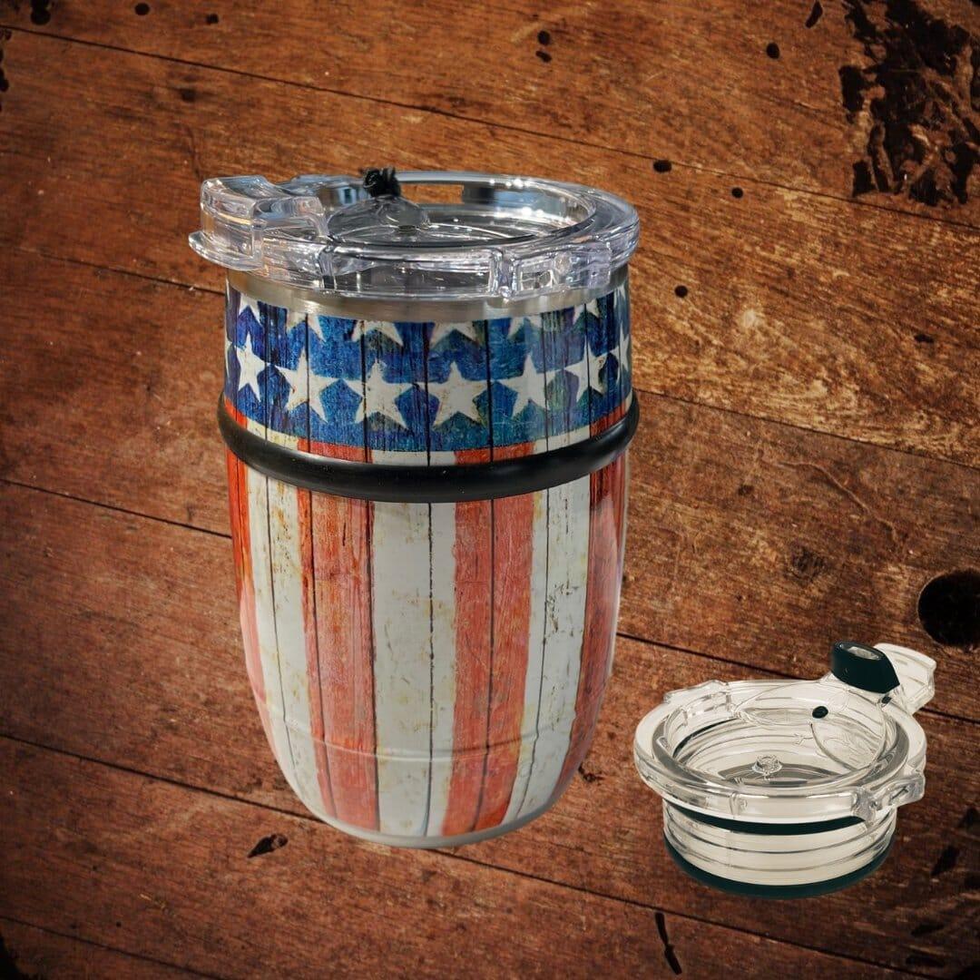 Orca 12 ounce Vintage Flag Barrel Tumbler - The Whiskey Cave