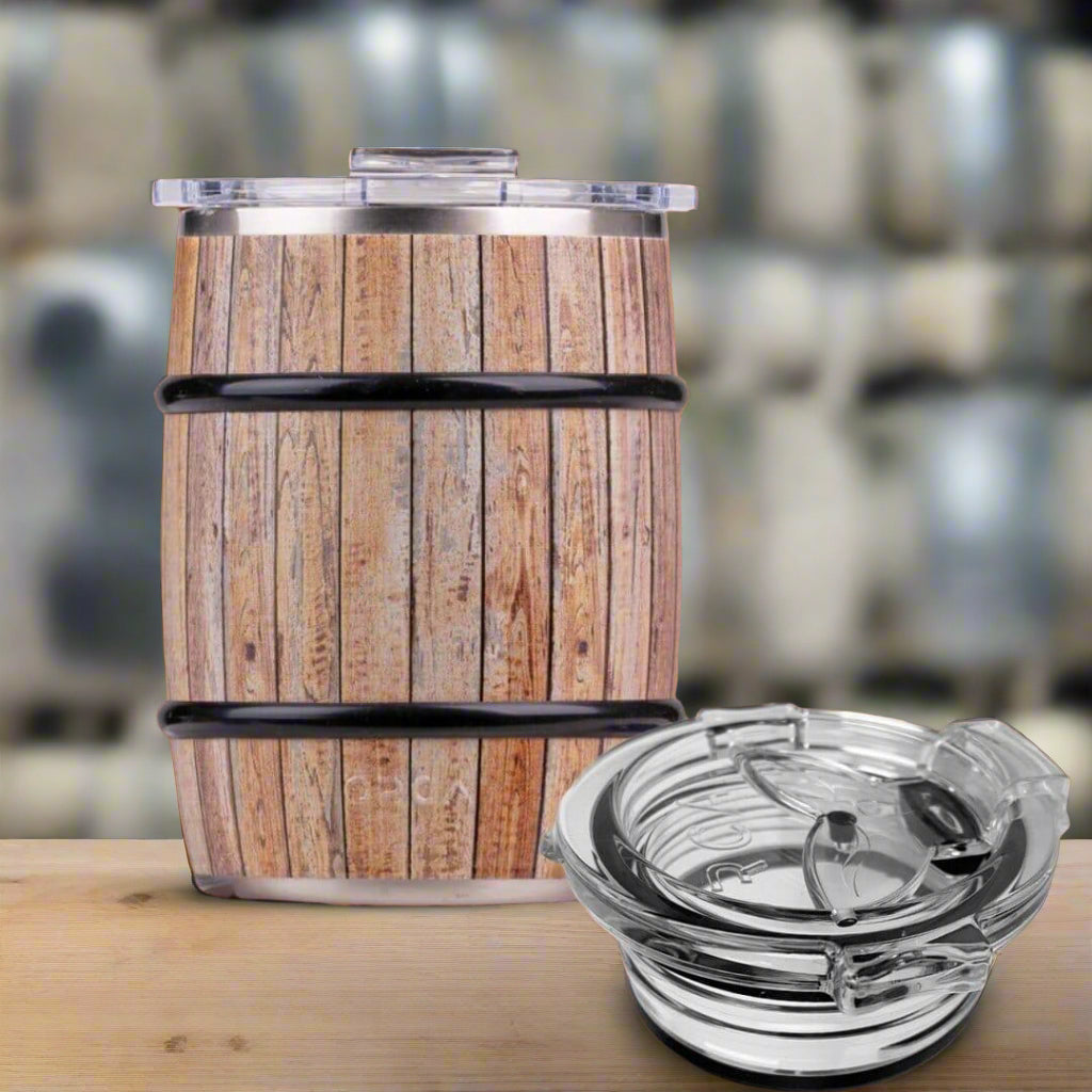 Orca 24 ounce Printed White Oak Wood Grain Barrel Tumbler - The Whiskey Cave