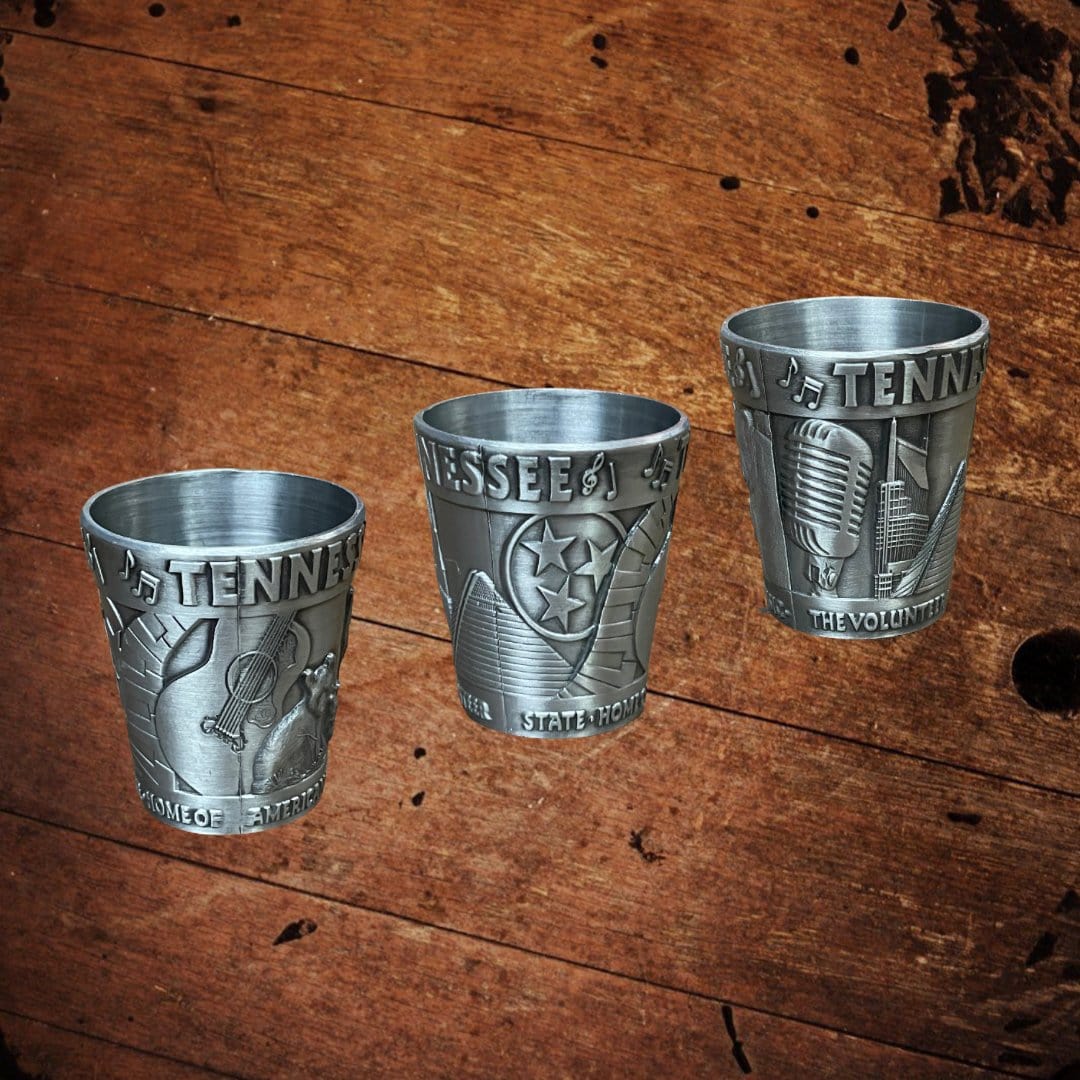 Pewter Tennessee Shot Glass - The Whiskey Cave