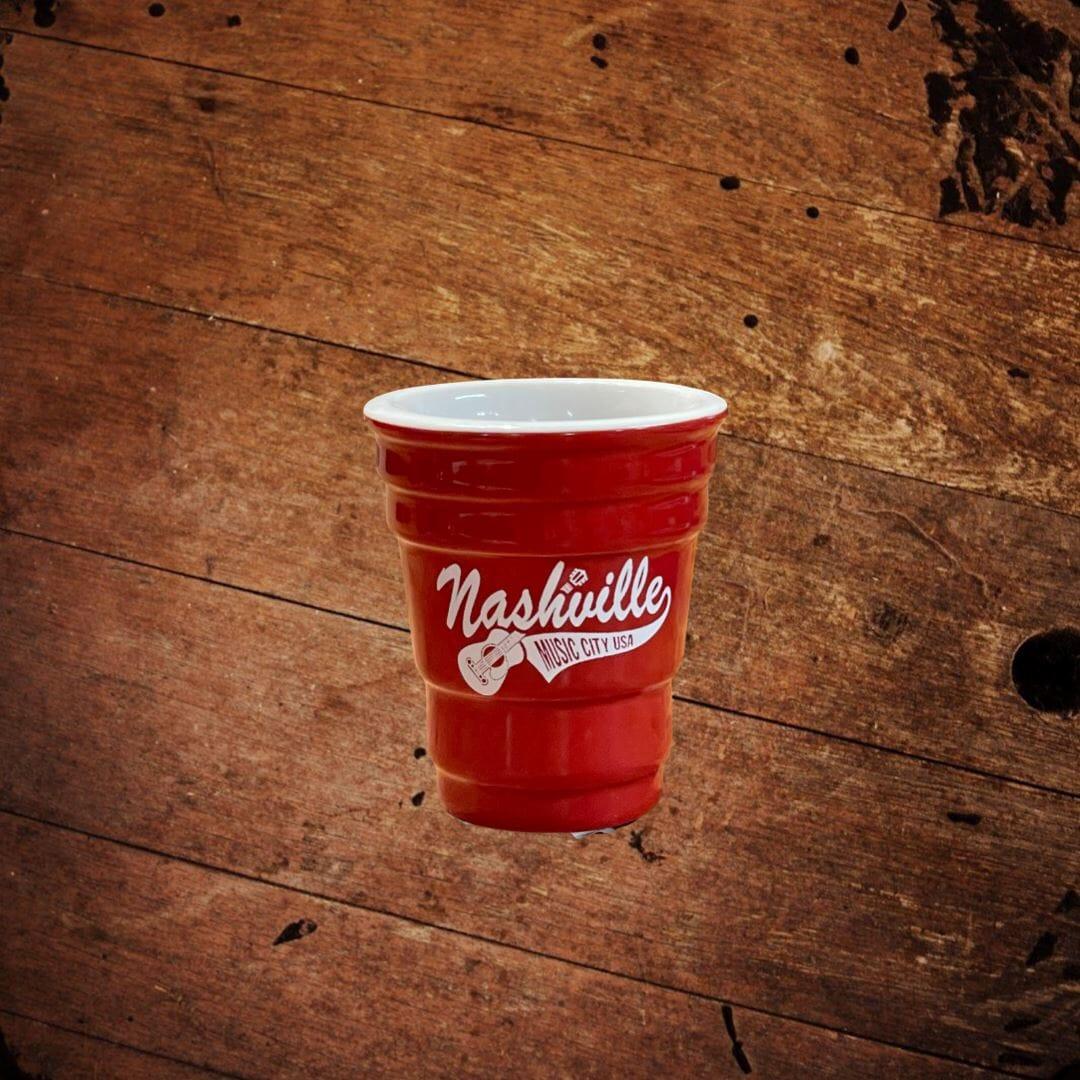Red Solo Cup Nashville Ceramic Shot Glass - The Whiskey Cave