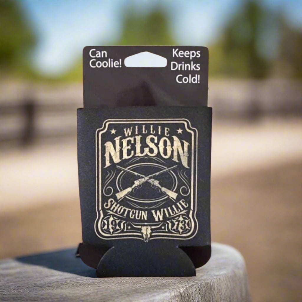 Shotgun Willie Nelson Koozie - The Whiskey Cave