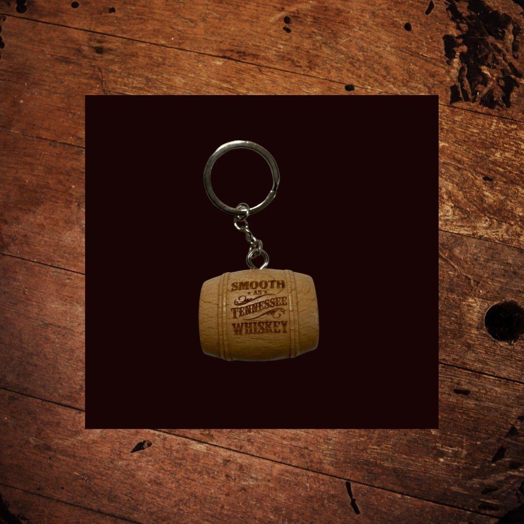 Smooth as Tennessee Whiskey Barrel Key Ring - The Whiskey Cave