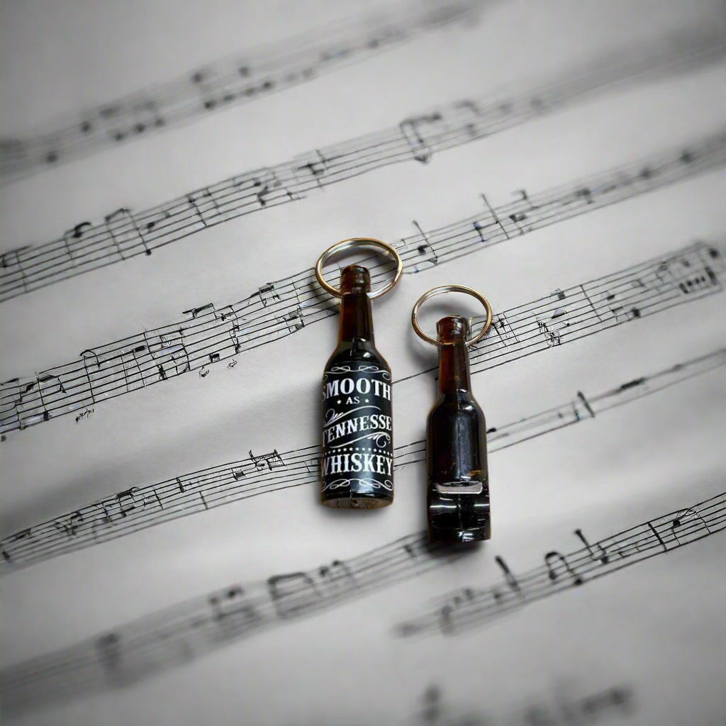Smooth as Tennessee Whiskey Bottle Opener Key Ring - The Whiskey Cave