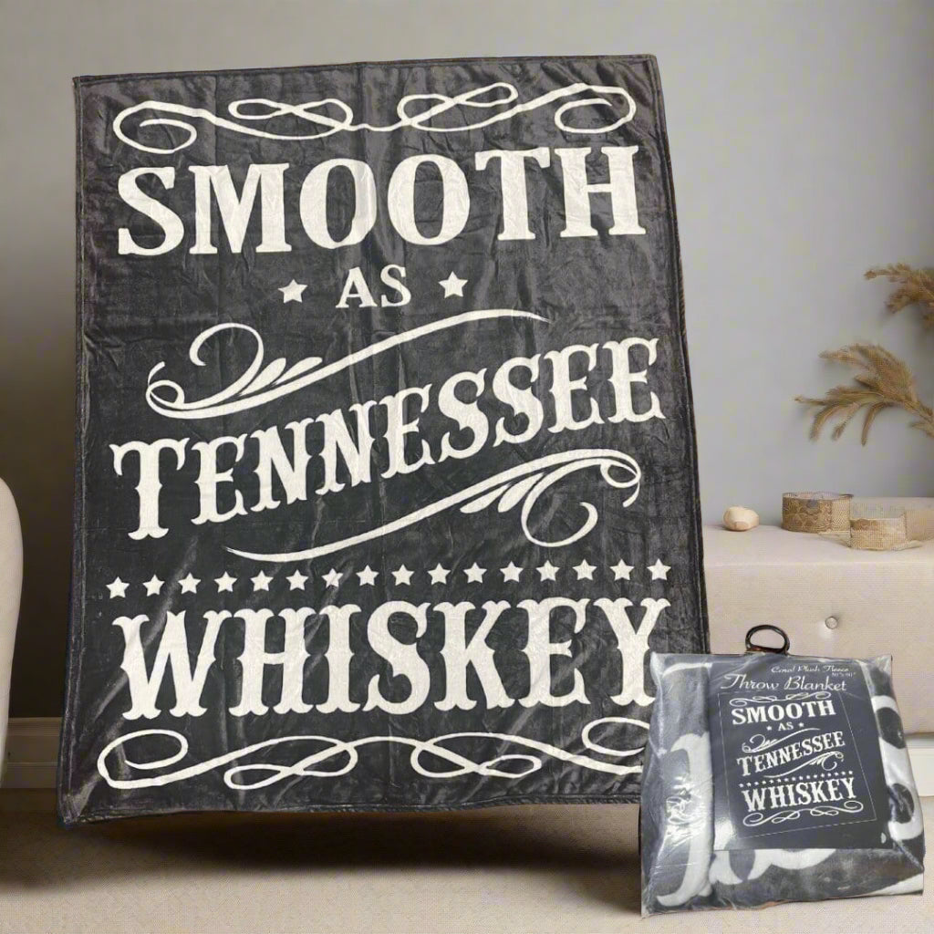 Smooth as Tennessee Whiskey Fleece Blanket - The Whiskey Cave